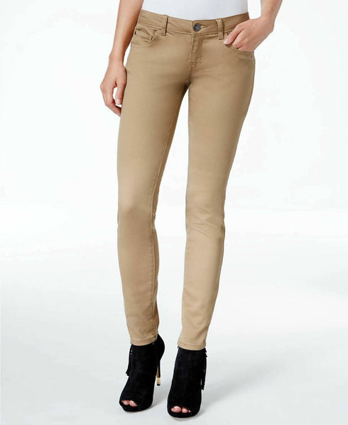 Celebrity Pink Jeans Women's Colored Short Inseam Skinny Jeans Beige 1 S